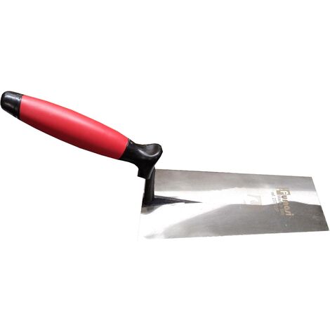 Cazzuola punta quadra - manico bimateriale - Lunghezza: 20 cm