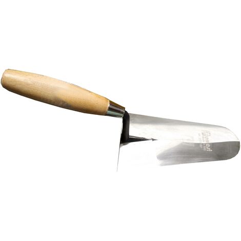Cazzuola punta tonda - manico in legno - Lunghezza: 22 cm