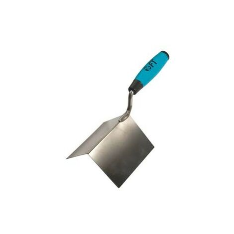 Cazzuolino inox per angoli esterni con manico in gomma ft