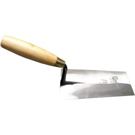 cazzuolino punta quadra - manico legno - Lunghezza: 14 cm