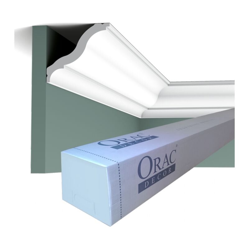 Carton complet de 32 mètres CB503 Corniche plafond Orac Decor - 8,2x9,2x200cm (h x p x l) - moulure décorative polystyrène