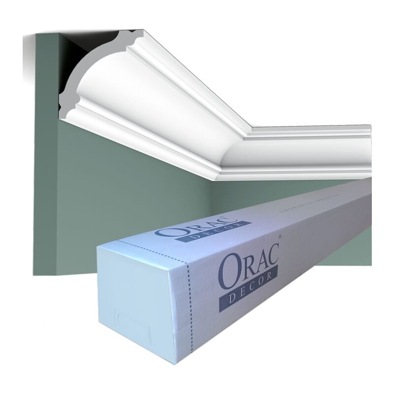 Carton complet de 36 mètres CB511 Corniches plafond Orac Decor - 6,7x6,7x200cm (h x p x l) - moulure décorative polystyrène