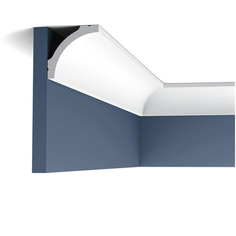 CB522 Carton de 16m Corniches plafond Orac Decor - 200x6,7x6,7cm (Lx p x h ) - polystyrène - Conditionnement : Carton 8 pièces