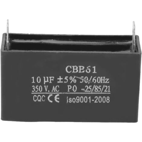 CBB61 350VAC 10uF Anlaufkondensator für Lüftermotor