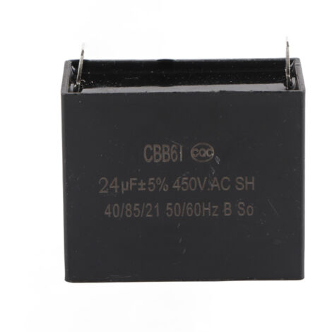 CBB61 450V AC 24µF Anlaufkondensator - UL/RU-zertifiziert - Für Elektromotoren