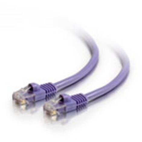 Cbl/1.5M Mlded/Btd Purple CAT5E PVC UTP C2G Cat5e Booted Unshielded (UTP) Network Patch Cable - Cordon de raccordement - RJ-45 (M) pour RJ-45 (M) - 1.5 m - UTP - CAT 5e - moulé, sans crochet, bloqué -