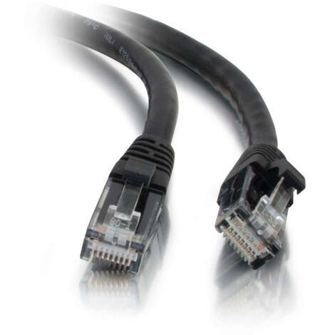 Cbl/3M Mlded/Btd Black CAT5E PVC UTP PA Cordon de raccordement - RJ45 (M) - RJ45 (M) - 3 m - CAT 5e - non blindé - noir
