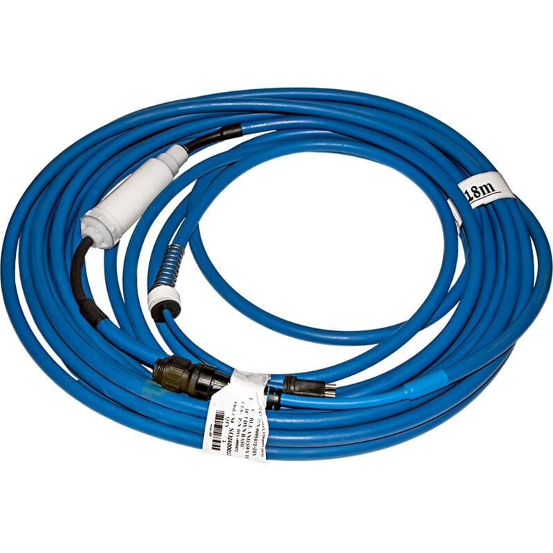 Maytronics Dolphin - Cable 18 m.-Ø 13 mm., 3 hilos, azul, con Swivel para limpiafondos Dolphin