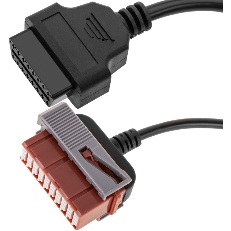 Cablemarkt - Câble adaptateur OBD2 à brochage complet à 30 broches pour voiture compatible avec le groupe psa