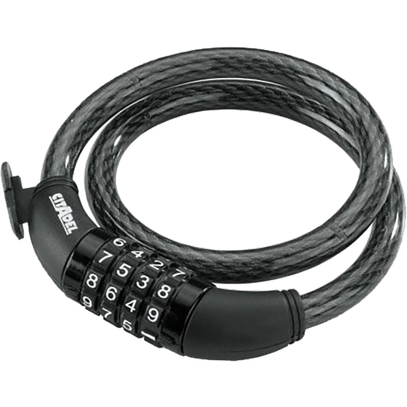 Câble antivol spiral à chiffre de longueur 0,65m diamètre 12mm Abus cs 35.65BC hs