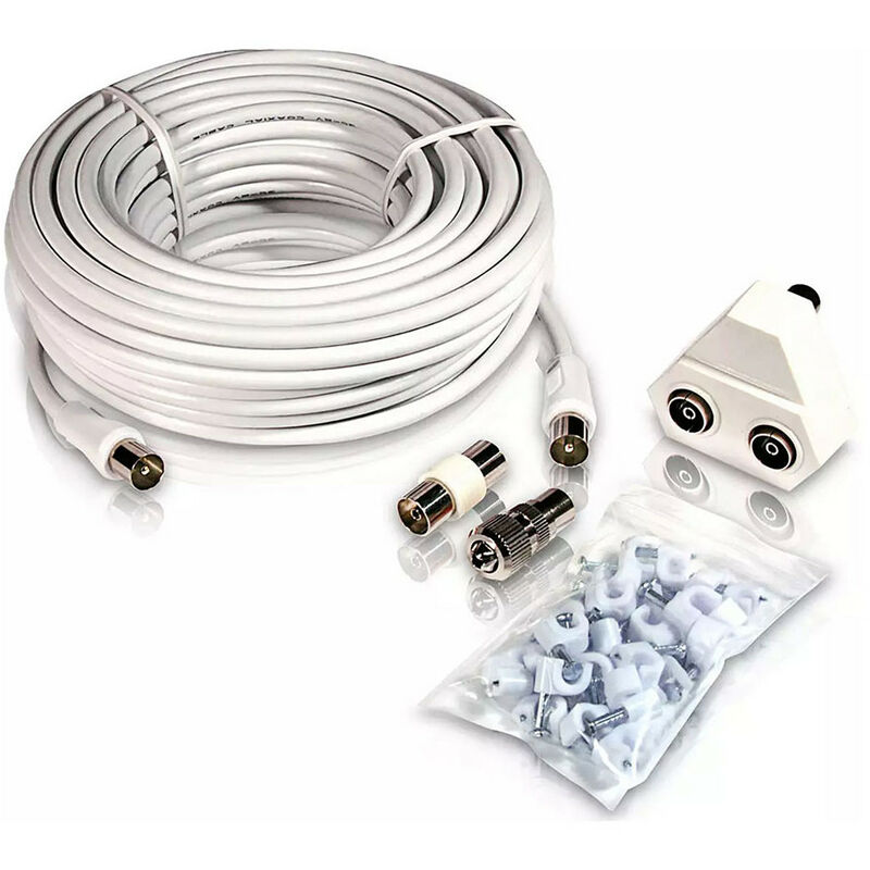Philips - Câble Dantenne Tv Coaxial Type Pal 15m Swv2209w/10