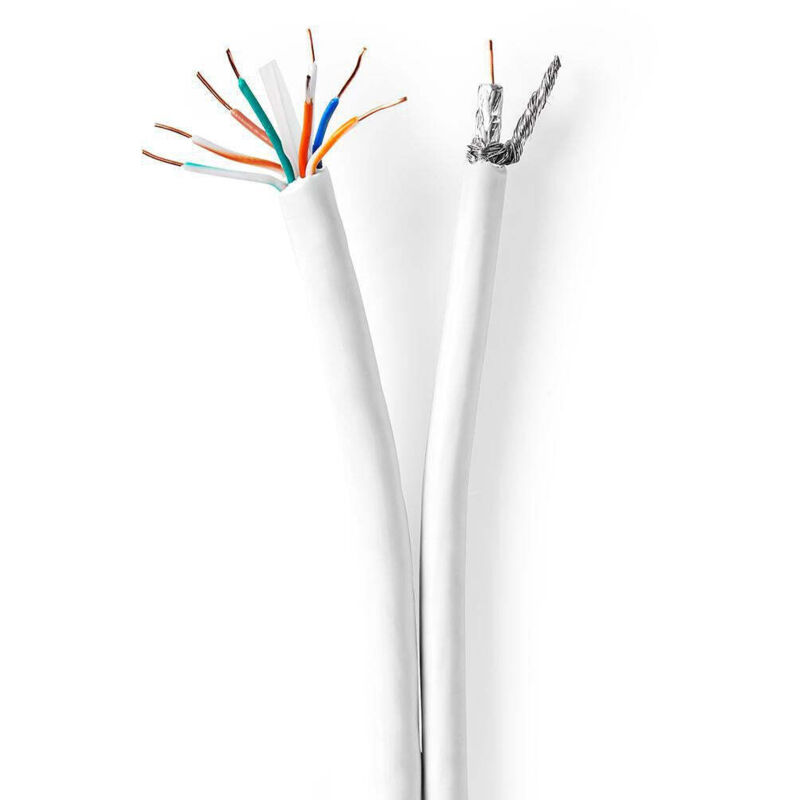 Modèle du produit : Câble Coaxial/CAT6 Combiné 50,0 m