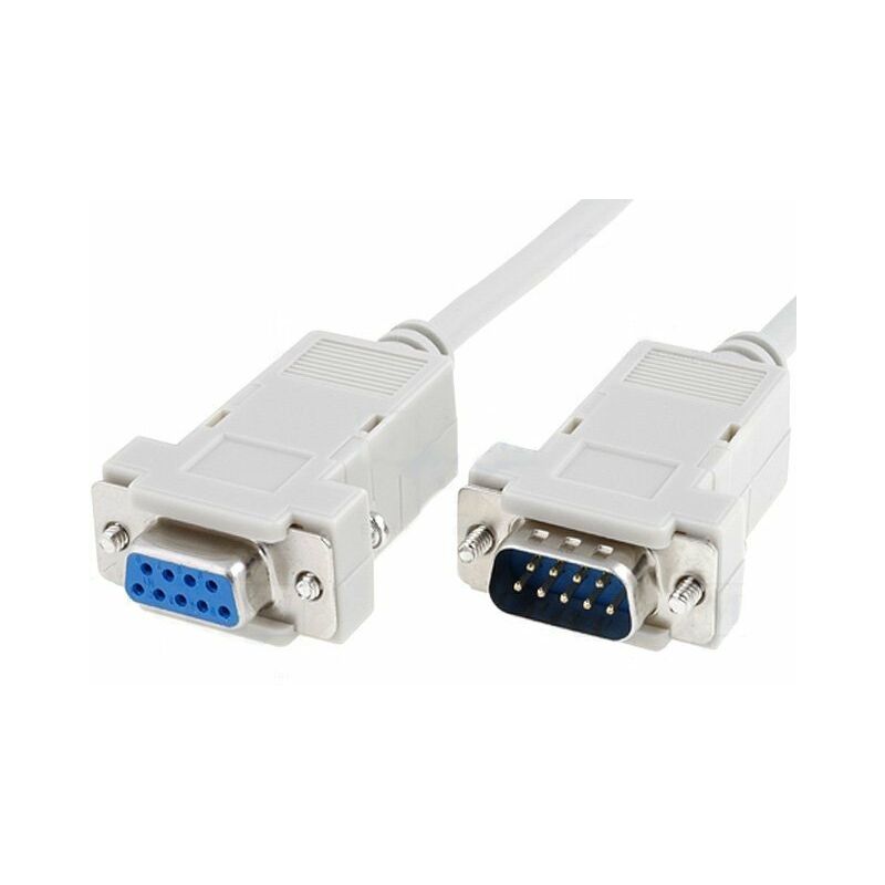 Bq Cables - Câble D-sub Db9 Mâle vers Db9 Femelle Pin à Pin 10m Cab-09gw/10