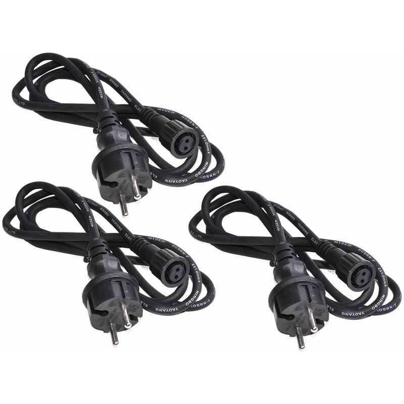 Etc-shop - Câble d'alimentation pour câble de remplacement de chaînes légères Câble de remplacement de 1,5 mètre pour chaînes légères à l'extérieur,