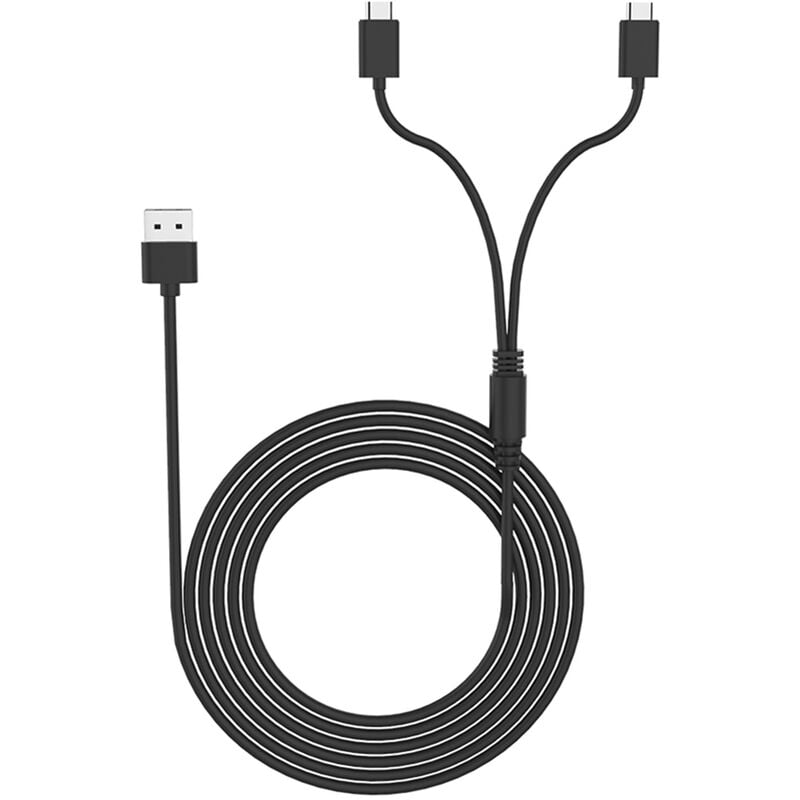 Câble de Charge 2 en 1 Type-C Console de Manette de Jeu Type-C Cordon D'Alimentation de Charge Rapide pour PS5