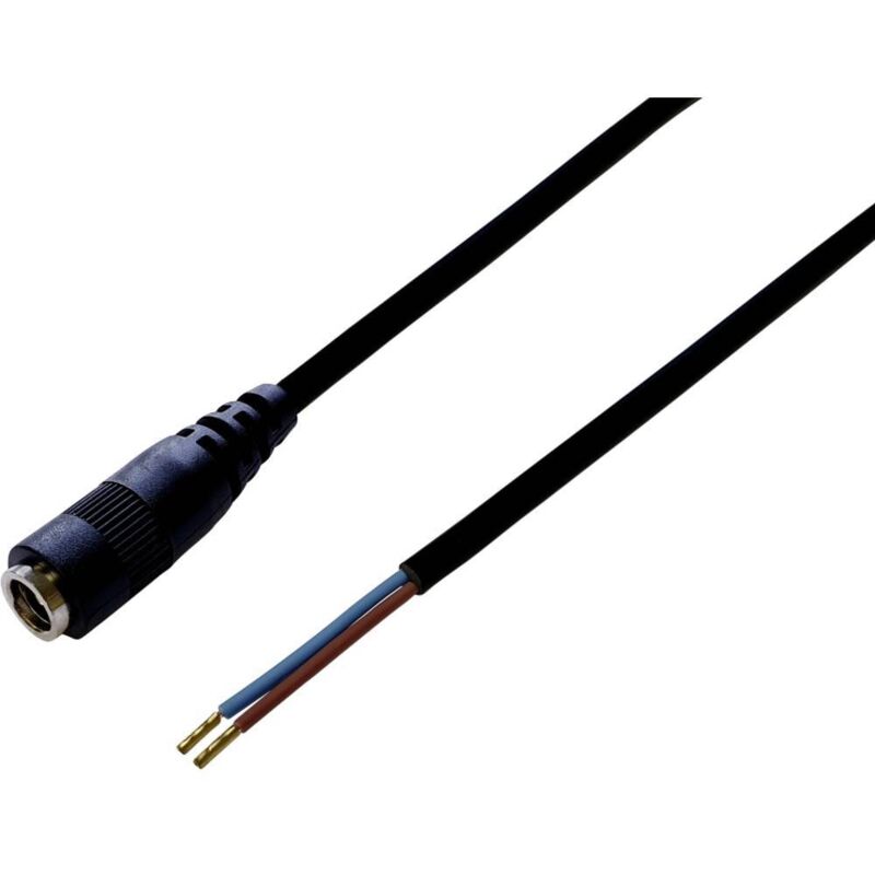 Tru Components - câble de connexion basse tension TC-2511308 dc femelle - câble, extrémités ouvertes 5.50 mm 2.50 mm 1 m