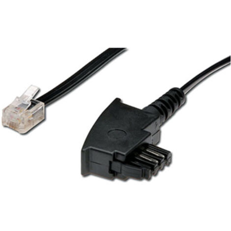 Cble de connexion TAE-F / RJ11, noir