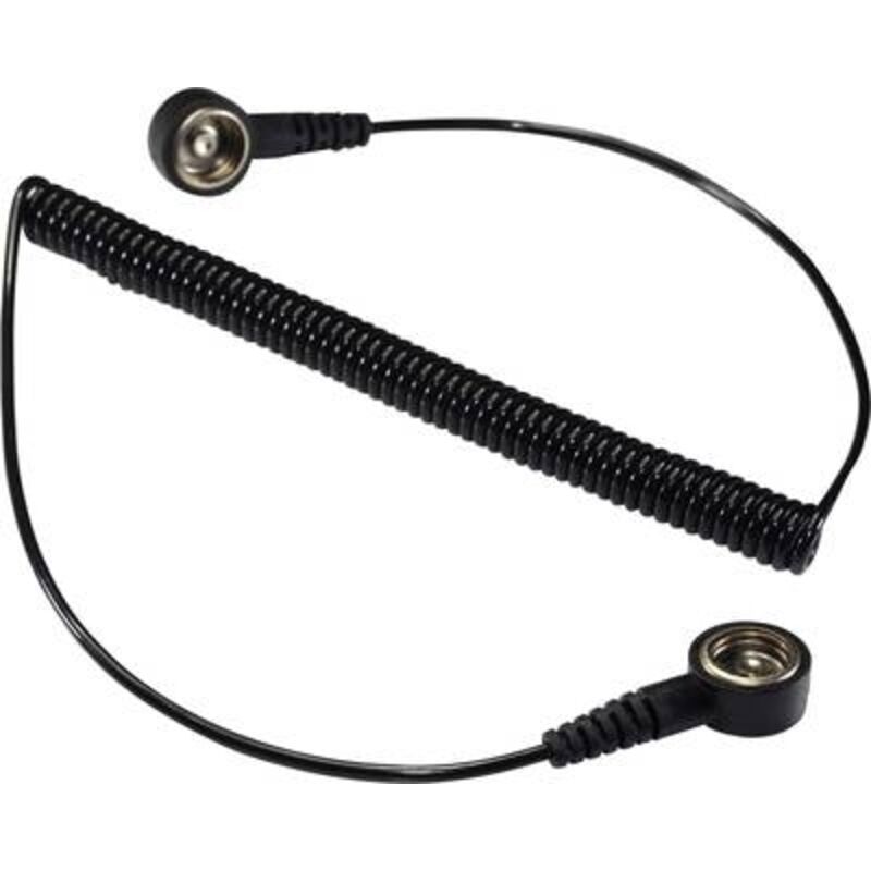 Câble de mise à la terre antistatique (esd) Tru Components SPKL-10-183-KK 1364537 1.83 m 1 pc(s)