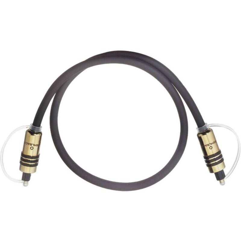 Oehlbach - Câble de raccordement 6082 [1x Toslink mâle (odt) - 1x Toslink mâle (odt)] 2.00 m gris contacts dorés R03664
