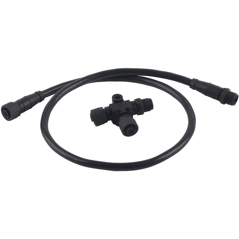 Jeffergarden - Cble dorsal nmea 2000 avec connecteur en t, 5 broches, étanche M12, 0,5 m, pour réseaux Garmin