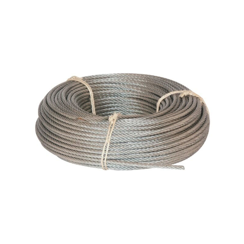 Câble en acier galvanisé 5mm longueur 30m UNIVERSEL WR05030
