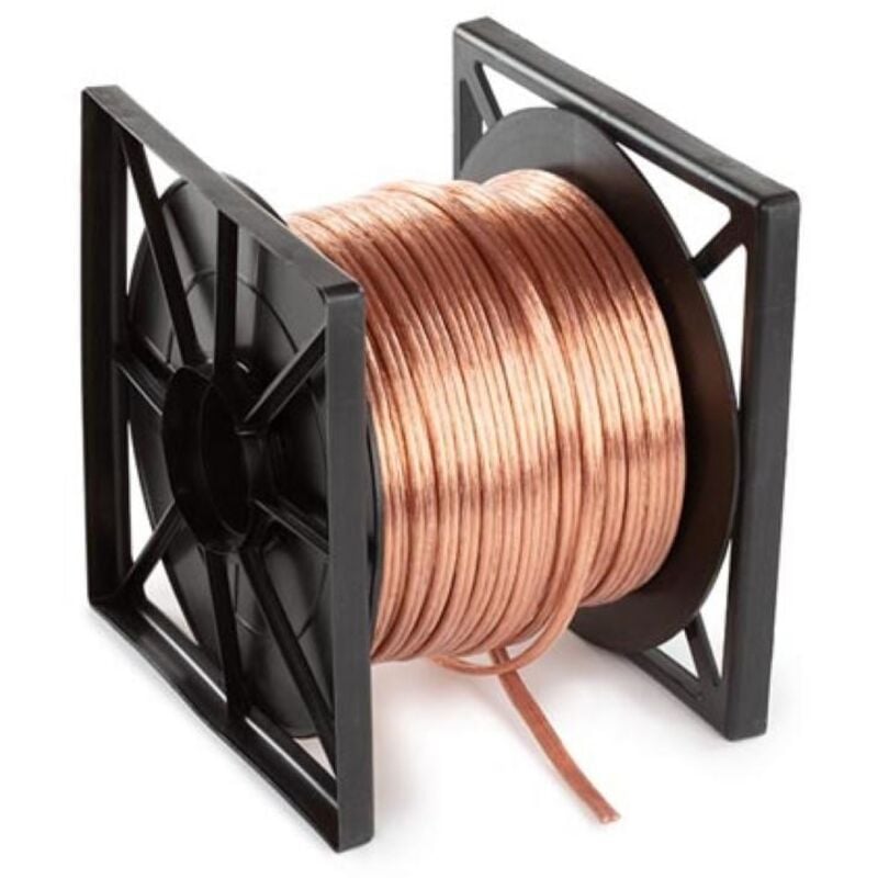 Câble haut-parleur - transparent - 2 x 4.00 mm² - 100 m