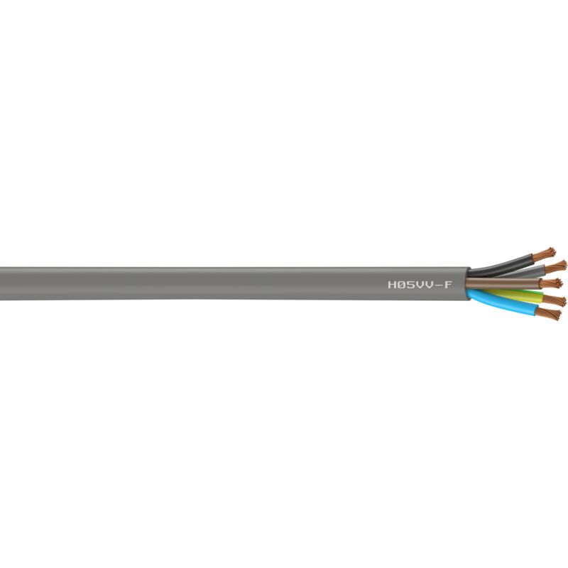 Centrale Brico - Câble électrique 5 g 2.5 mm² ho5vvf L.10 m, gris