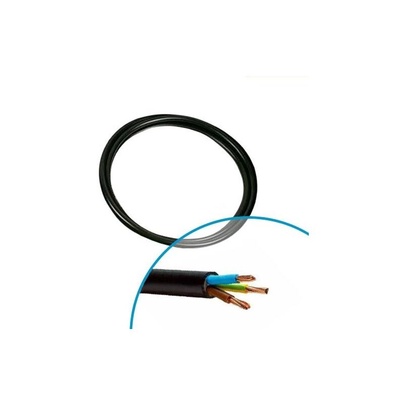 Nexans - câble électrique R02V 3G6² b/m/vj couronne de 5M 10262673