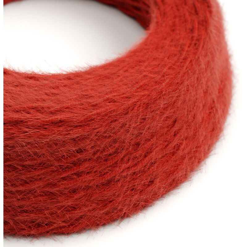 Câble d'alimentation textile Marlene Fire Red - The Original Creative Cables, pour vos lampes design - TP09 - 1 mètre Câble d'alimentation textile Marlene Fire Red - The Original Creative Cables, pour vos lampes design - TP09 - 1 mètre