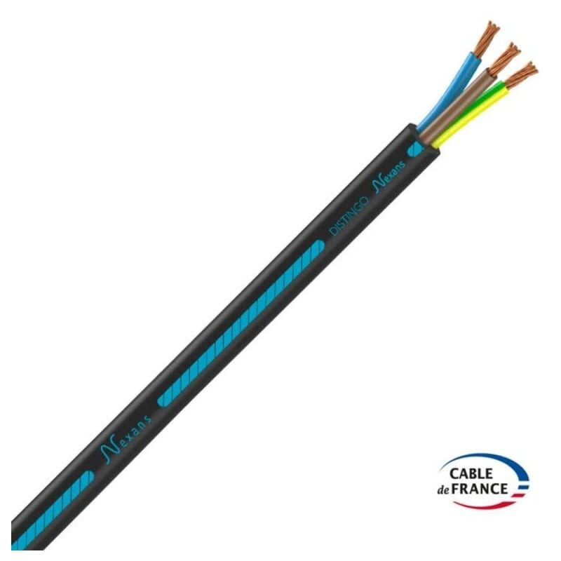 Nexans - 01272955 Cable rigide R2V Distingo cuivre 3G6 couronne 25m