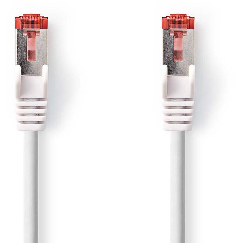 Nedis - Câble Réseau Cat 6 s/ftp RJ45 Mâle - RJ45 Mâle 30 m Blanc