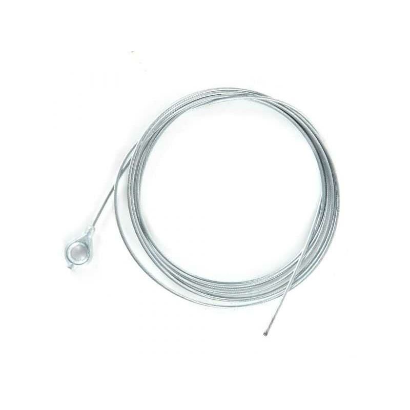 Câble souple Ø1,5 mm. L : 2,5 m. Avec oeillet Ø 6,35 mm