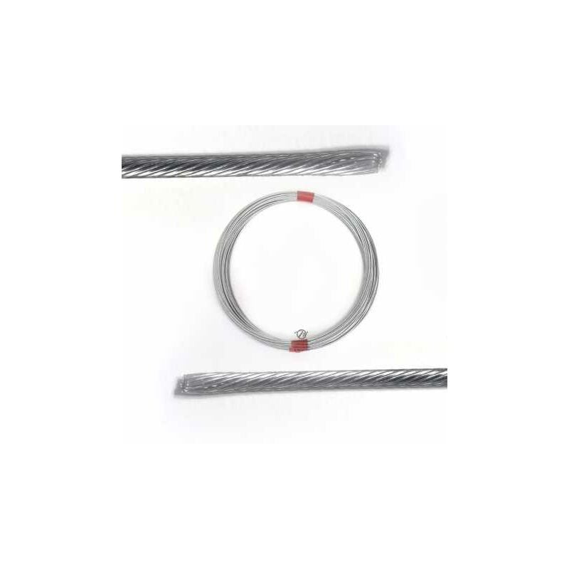 Matijardin - Câble souple, corde à piano. Diamètre : 2,5 mm. Rouleau 25 m