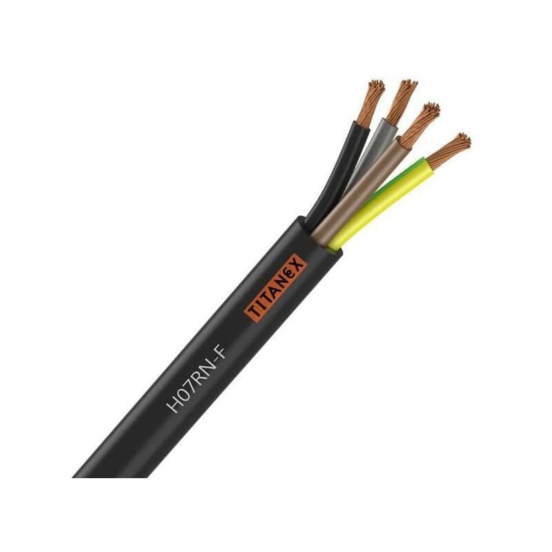 Nexans - câble électrique H07RNF 4G2.5² n/m/g/vj titanex - couronne de 50M 10062892