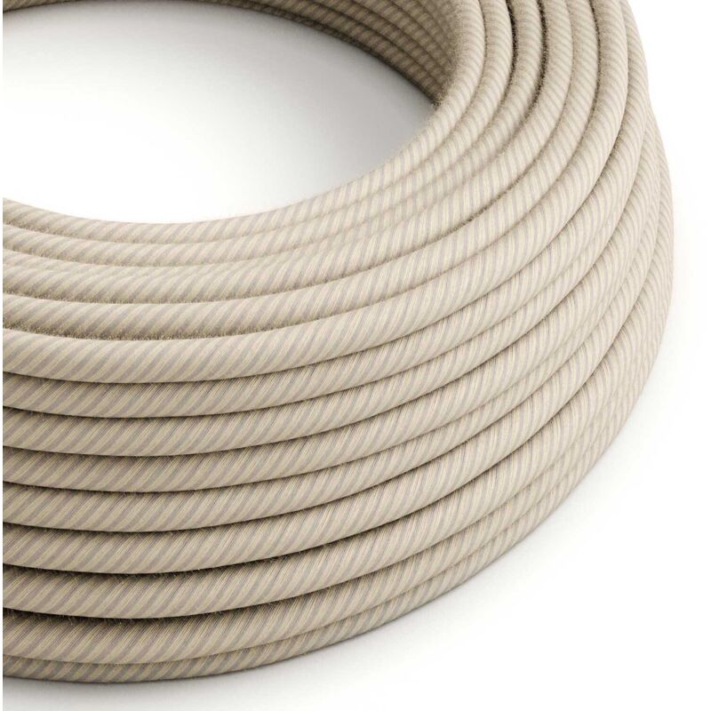 Câble textile en coton et lin Paglia Vertigo - The Original Creative Cables, pour sublimer vos lustres - ERD20 - 1 mètre