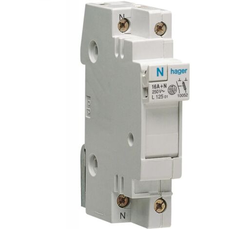 CC 1P+N 16A dom. 1M - HAGER L12501