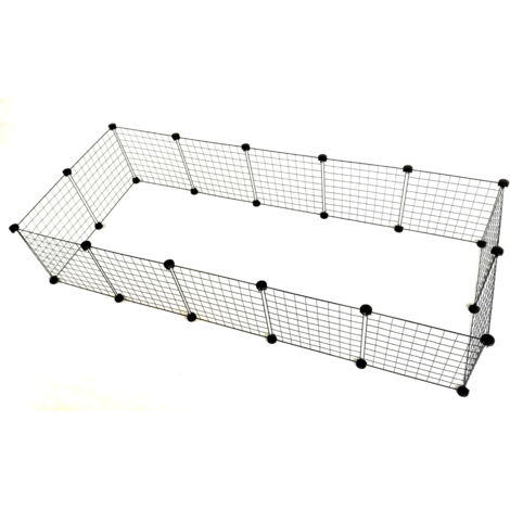 cc C&C Kennel Cage Modulaire Noir 180x75 cm