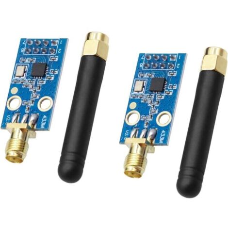 CC1101 Lot de 2 modules sans fil CC1101 pour Flipper Zero, CC1101 avec connexion d'antenne SMA 1,9-3,6 V CC compatible avec Arduino