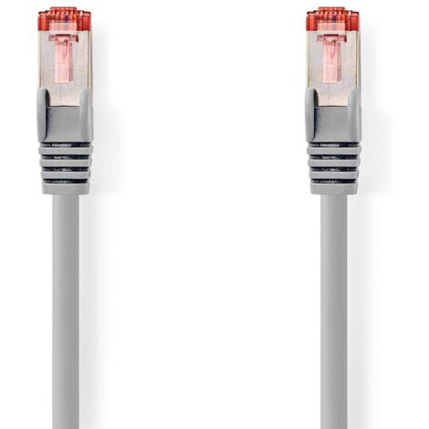 CCGL85221GY100 Câble réseau CAT6 , RJ45 Male , RJ45 Male , S/FTP , 10.0 m , Rond , LSZH , Gris , Label