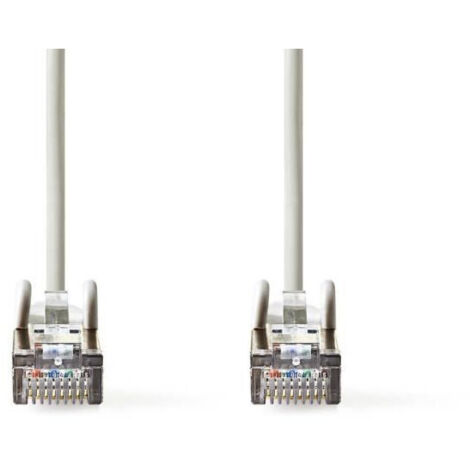 CCGP85121GY10 Nedis Câble RJ45 catégorie 5e SF/UTP 1 m (Gris) - Câble Réseau Cat 5e SF/UTP RJ45 Mâle / RJ45 Mâle - 1 mètre