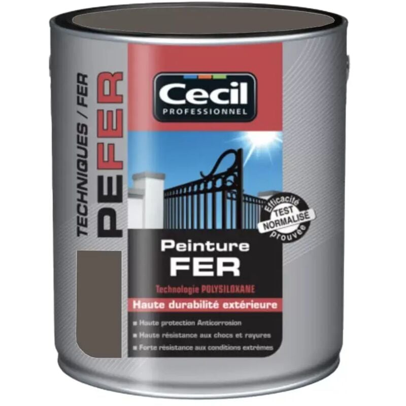Cecil - Peinture Fer Cécil Professionnel pe fer Brun foncé 2,5 l