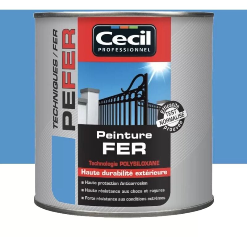 Peinture Fer Cécil Professionnel pe fer Bleu 0,5 l