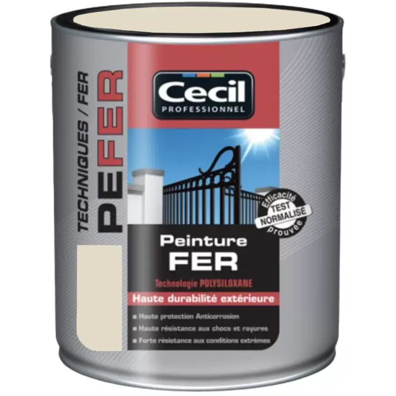 Peinture Fer Cécil Professionnel pe fer Ivoire 2,5 l Peinture Fer Cécil Professionnel pe fer Ivoire 2,5 l