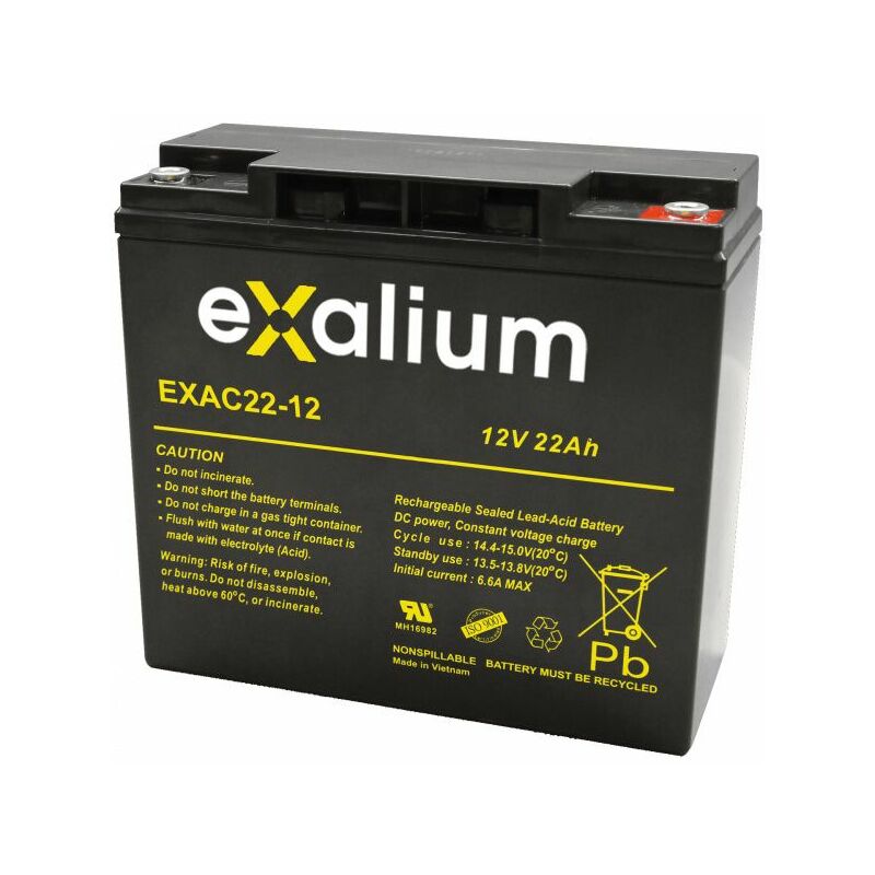 

Cíclico plomo 12V 22Ah EXAC22 - batería de 12 - Exalium