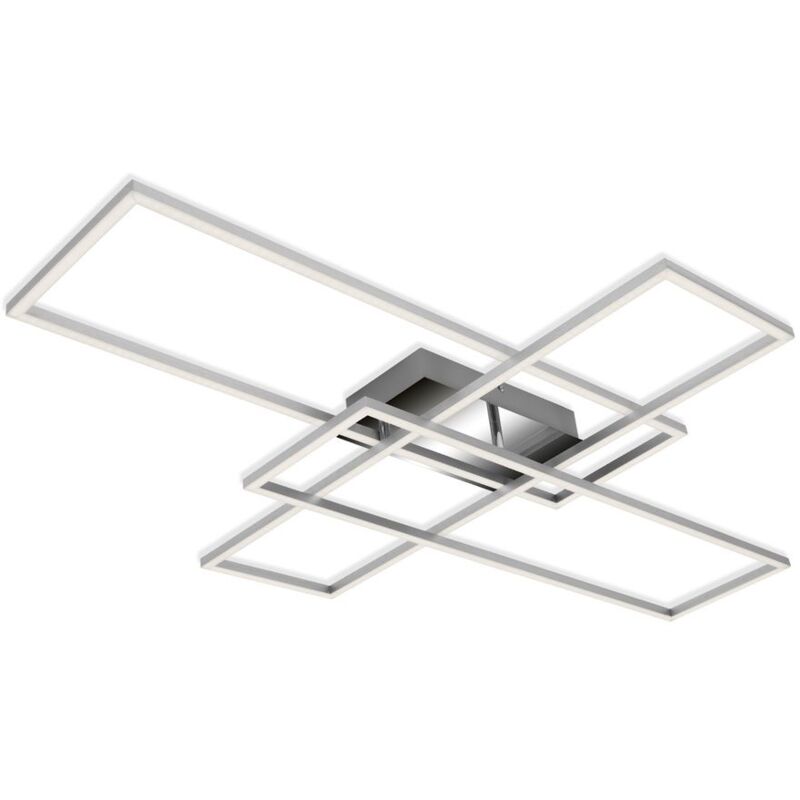 Led Deckenleuchte Wandleuchte Backlight 50w Silber Metall-kunststoff Briloner