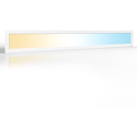 CCT LED Panel 120x15cm 24V 40W Rahmen weiß