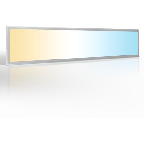 CCT LED Panel 150x30cm 48W 3000K-6000K Rahmen silber