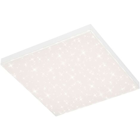 CCT LED Panel BRILONER LEUCHTEN FRAMELESS, 15 W, 1600 lm, IP20, blanc, plastique-métal, intensité lumineuse variable, avec télécommande, CCT, 45 x 45 x 6,9 cm