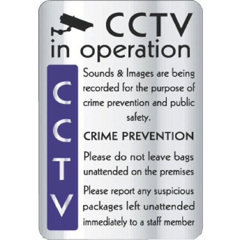 CCTV In Operation Crime Prevention Sign - Y928