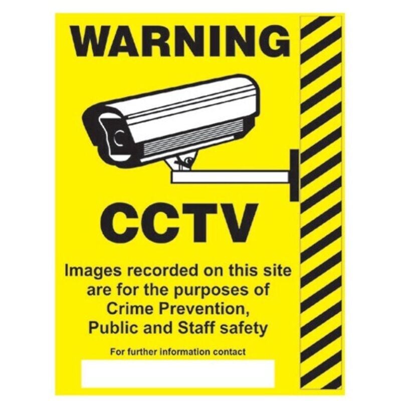 Sitesafe - cctv in Operation Rigid pvc Warning Sign - 300 x 400mm
